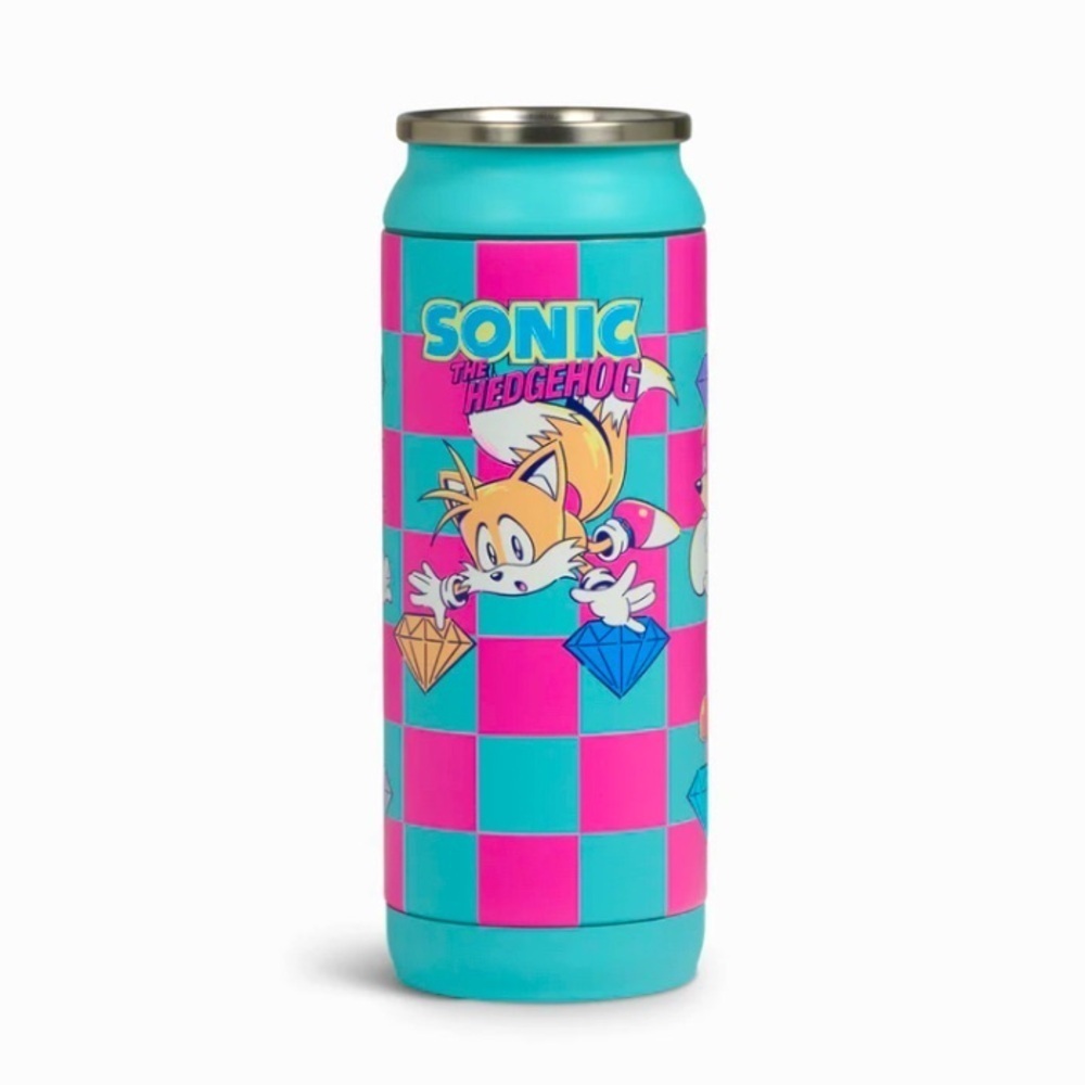 Sonic The Hedgehog 16 oz Tumbler Igloo Can NWT